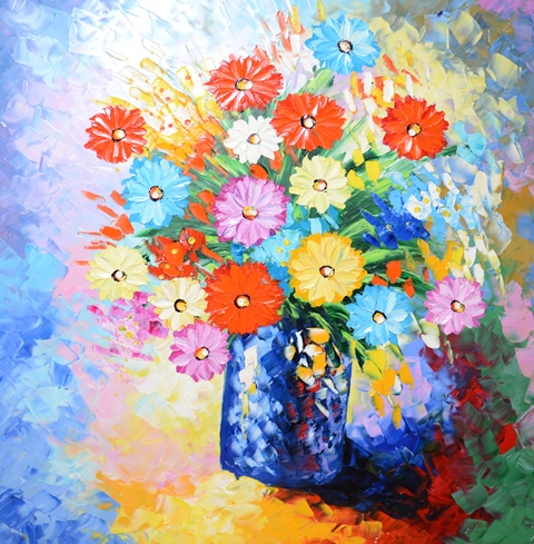 Tranh Sơn Dầu Hoa